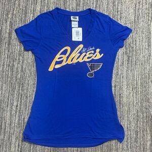 Brand New NHL St. Louis Blues Women's Small 4-6 Short Sleeve‎ Shirt Hockey